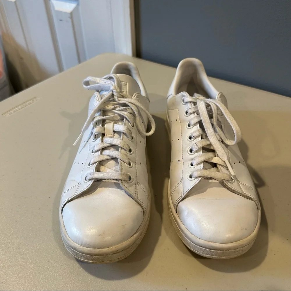 adidas Originals Stan Smith Leather Sneaker in All White